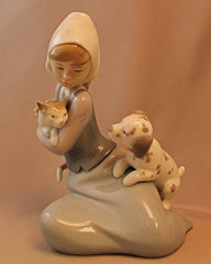 Lladro Dog and Cat - china-cabinet.com