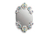 Oval Wall Mirror without Frame. Golden Lustre. Limited Edition