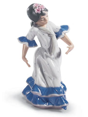 Juanita Flamenco Dancer Girl - Blue