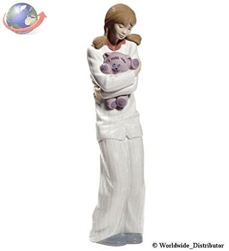Nao Porcelain by Lladro TEDDY HUGS ( GIRL HUGGING TEDDY ) 2001694 - china-cabinet.com