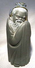 Lladro Tall Chinese Porcelain Man (Gres Finish) 2056 - china-cabinet.com