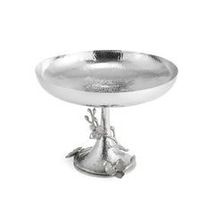White Orchid Footed Centerpiece Bowl