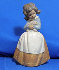 Lladro Tenderness (Girl holding Bunny) - china-cabinet.com
