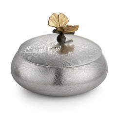 Michael Aram Butterfly Ginkgo Round Trinket Box - china-cabinet.com