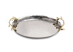Olive Branch Oval Serving Tray