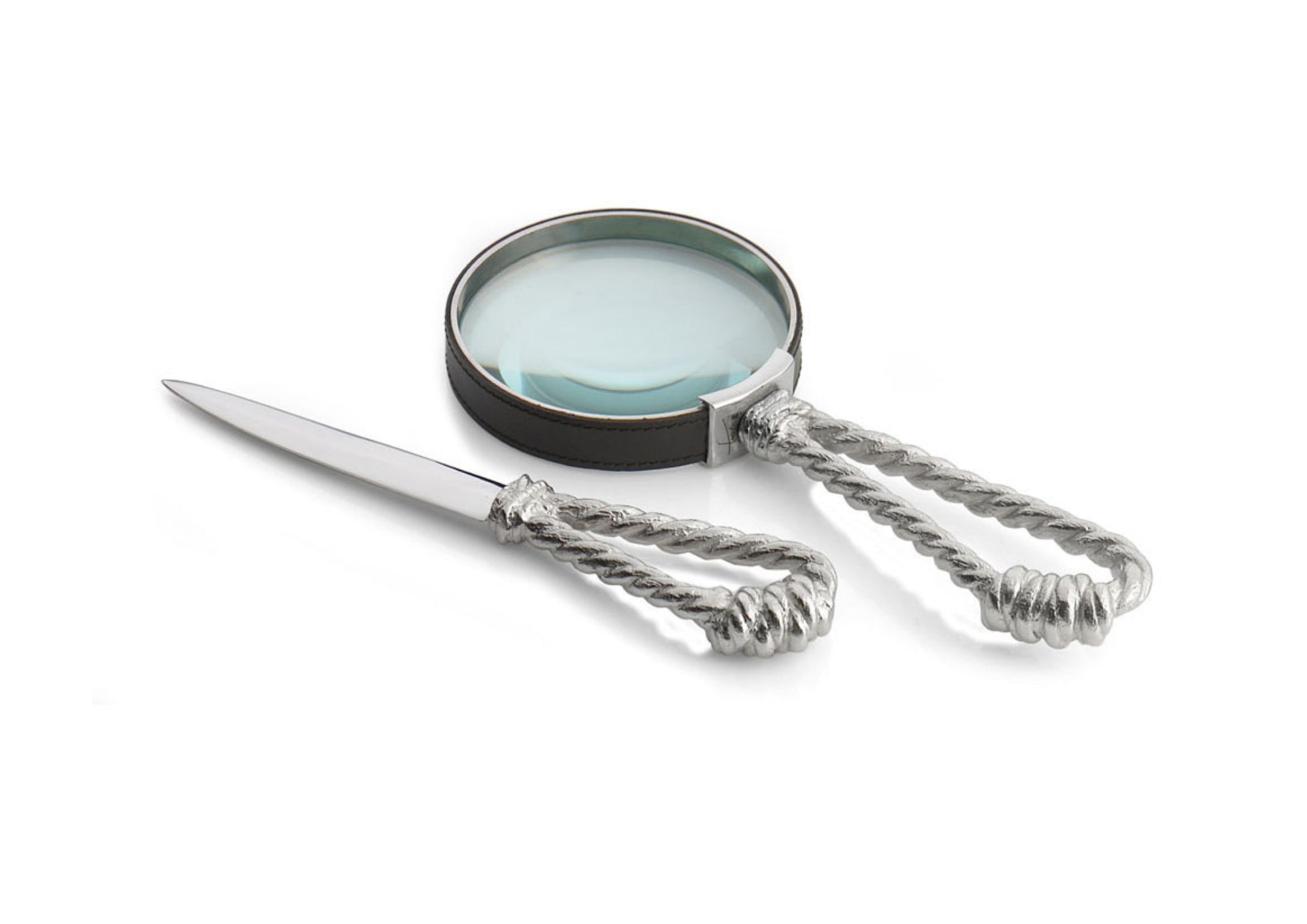 ROPE MAGNIFYING GLASS AND LETTER OPENER SET